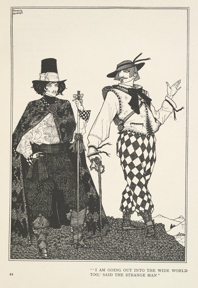 Rejsekammeraten "Jeg skal også ud i den vide verden," sagde den fremmede mand. af Harry Clarke