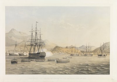 Briternes indtagelse af øen Chusan 5. juli 1840 af Harry Francis Darell