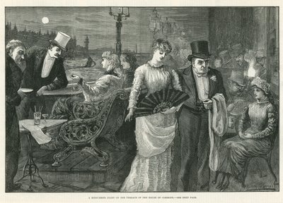 En midsommernat på Underhusets terrasse af Harry Furniss