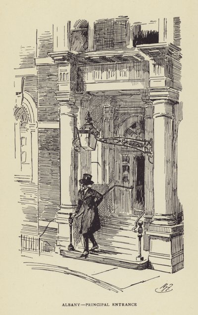 Albany, hovedindgang af Harry Furniss