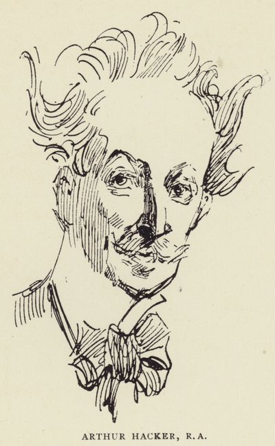Arthur Hacker, RA af Harry Furniss