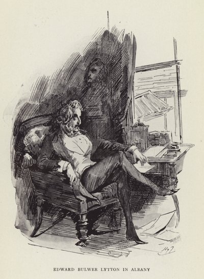 Edward Bulwer Lytton i Albany af Harry Furniss