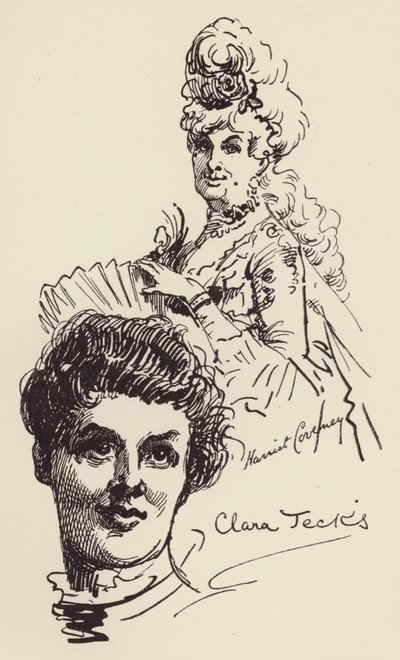 Harriet Coveney og Clara Jecks af Harry Furniss