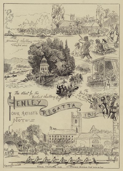 Henley Regatta, 1876 af Harry Furniss