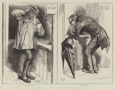 Humor om valgkamp af Harry Furniss