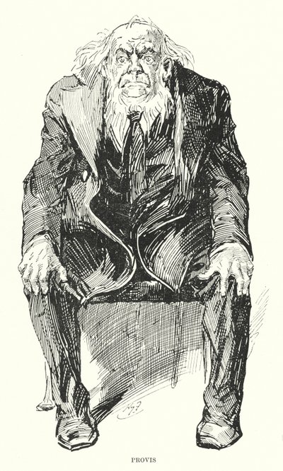 Illustration til store forventninger af Charles Dickens (litho) af Harry Furniss