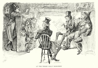 Illustration til store forventninger af Charles Dickens (litho) af Harry Furniss