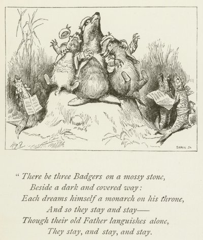 Illustration til Sylvie og Bruno af Lewis Carroll (gravering) af Harry Furniss