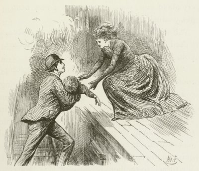 Illustration til Sylvie og Bruno af Lewis Carroll af Harry Furniss