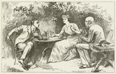 Illustration til Sylvie og Bruno af Lewis Carroll af Harry Furniss