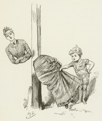 Illustration til Sylvie og Bruno af Lewis Carroll af Harry Furniss