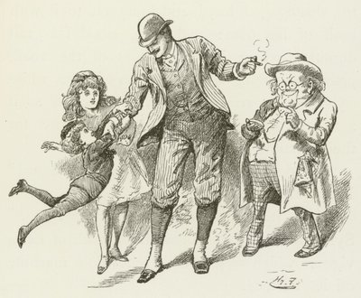 Illustration til Sylvie og Bruno af Lewis Carroll af Harry Furniss