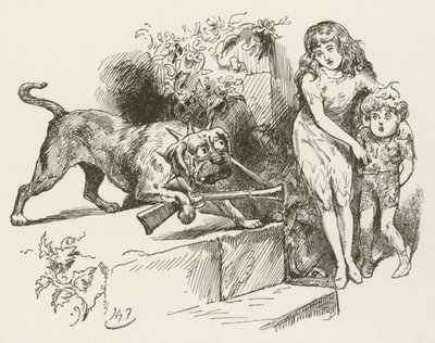Illustration til Sylvie og Bruno af Lewis Carroll af Harry Furniss