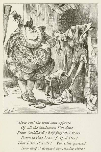Illustration til Sylvie og Bruno af Lewis Carroll af Harry Furniss