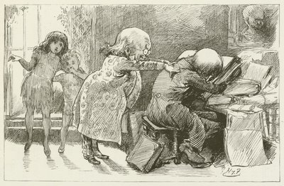 Illustration til Sylvie og Bruno af Lewis Carroll af Harry Furniss
