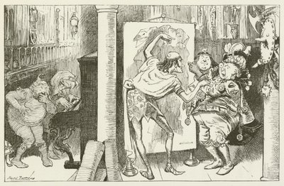 Illustration til Sylvie og Bruno af Lewis Carroll af Harry Furniss