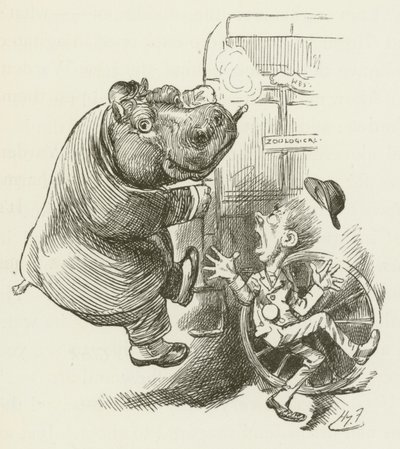 Illustration til Sylvie og Bruno af Lewis Carroll af Harry Furniss