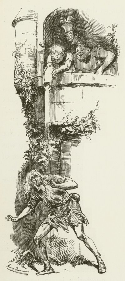 Illustration til Sylvie og Bruno af Lewis Carroll af Harry Furniss