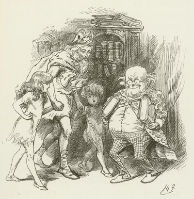 Illustration til Sylvie og Bruno af Lewis Carroll af Harry Furniss
