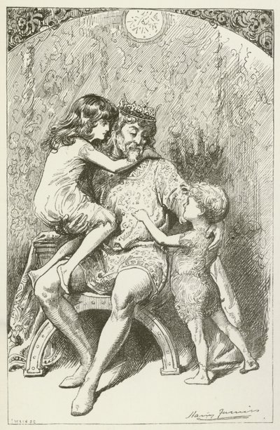 Illustration til Sylvie og Bruno af Lewis Carroll af Harry Furniss