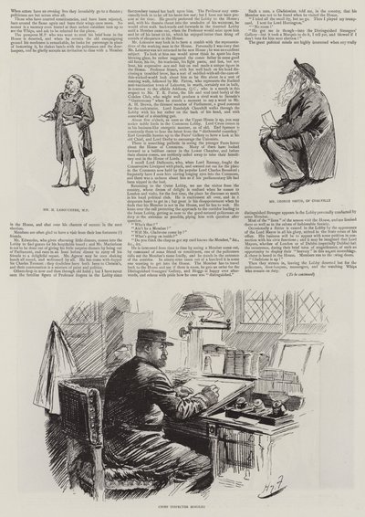 Livet i parlamentet, fremmede i huset af Harry Furniss