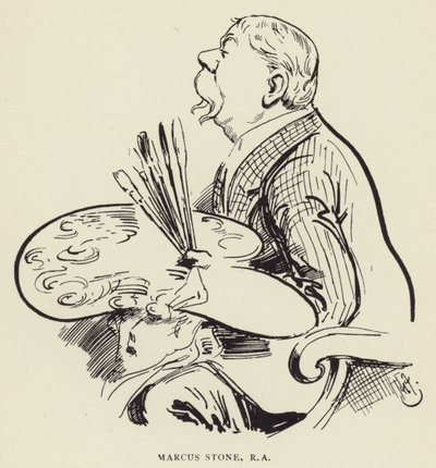Marcus Stone, RA af Harry Furniss