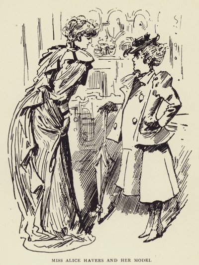 Frøken Alice Havers og hendes model af Harry Furniss