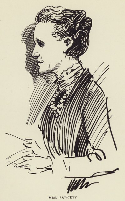 Fru Fawcett af Harry Furniss