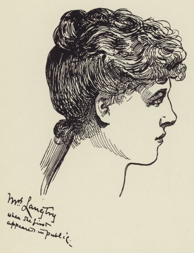 Fru Langtry af Harry Furniss