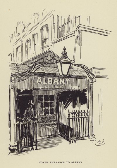 Nordindgangen til Albany af Harry Furniss