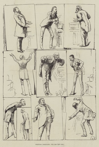 Politiske Valentines, hvem er de for af Harry Furniss