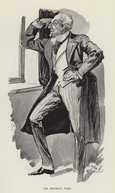 Sir Herbert Tree af Harry Furniss