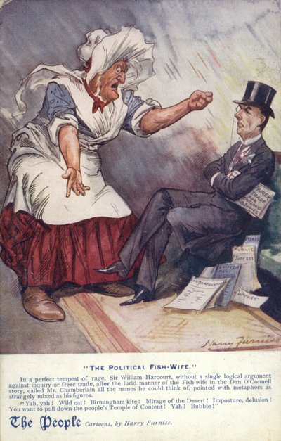 Den politiske Fiskekone af Harry Furniss