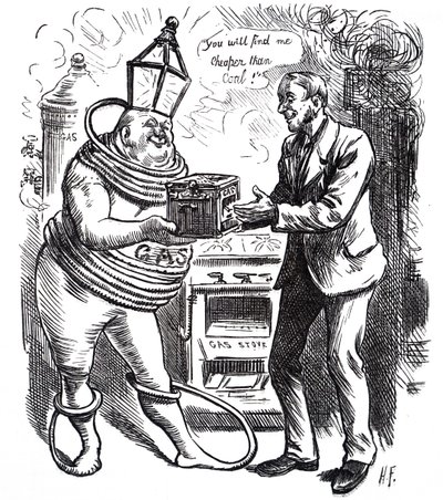 Den billige pris på gas. af Harry Furniss