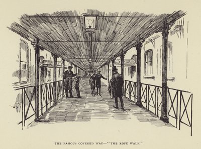 Den berømte overdækkede vej, The Rope Walk af Harry Furniss