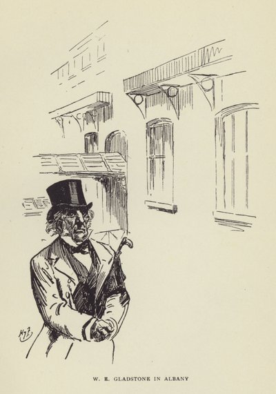 W E Gladstone i Albany af Harry Furniss