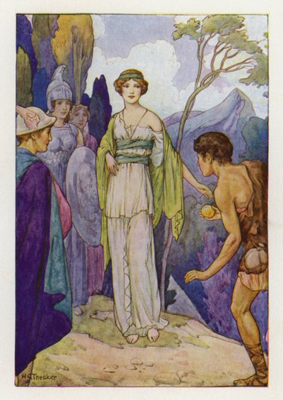 Dommen over Paris (farvelitografi) af Harry George Theaker