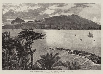 Camerouns-bjergene fra Mondole Island af Harry Hamilton Johnston