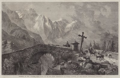 Morgen i Viescher Thal, går op til høj græsmark af Harry John Johnson