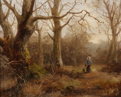 Skovscene, 1892 af Harry William Adams