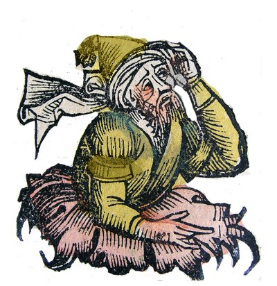 Portræt af Parmenides af Eleanor (græsk Parmenides) græsk præsokratisk filosof. Xylografi af "" Chronicles of Nürnberg"" af Hartmann Schedel af Hartmann Schedel