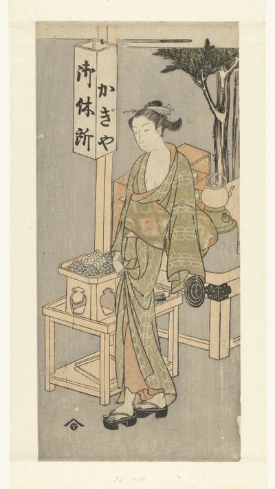 Osen ved Kagiya teboden af Harunobu school