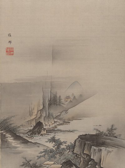 Rapids and Fall of a River. af Hashimoto Gaho