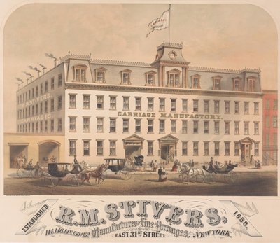 R. M. Stivers, Manufacturers of Fine Carriages, 146-152 East 31st Street, New York, 1872-73. af Hatch and Co.