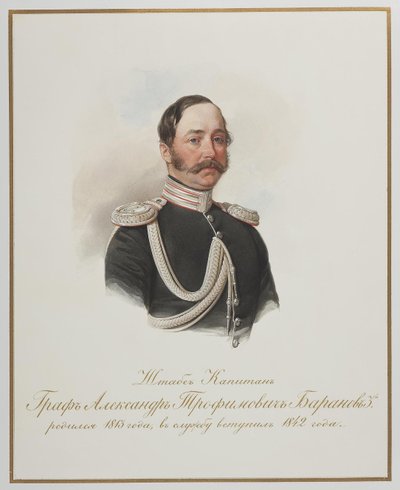 Grev Alexander Trofimovich Baranov 1813-1888 af Hau