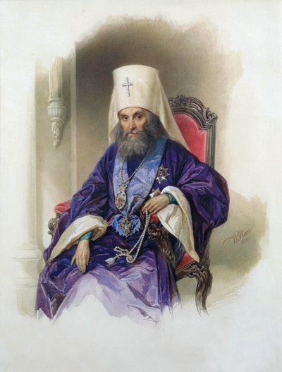 Portræt af Metropolitan Filaret i Moskva