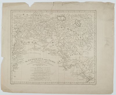 Eufrat og Tigris fra DAnvilles Atlas, indgraveret af Thomas Bowen, 1788 af Haywood Haywood