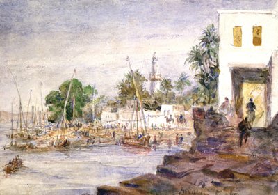 Udsigt over Aswan, Egypten