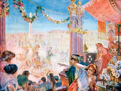 Circus of Nero eller Circus of Caligula, Rom, 1901. af Heilbronn