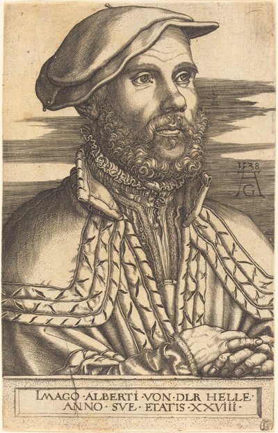 Albert van der Helle, 1538. af Heinrich Aldegrever